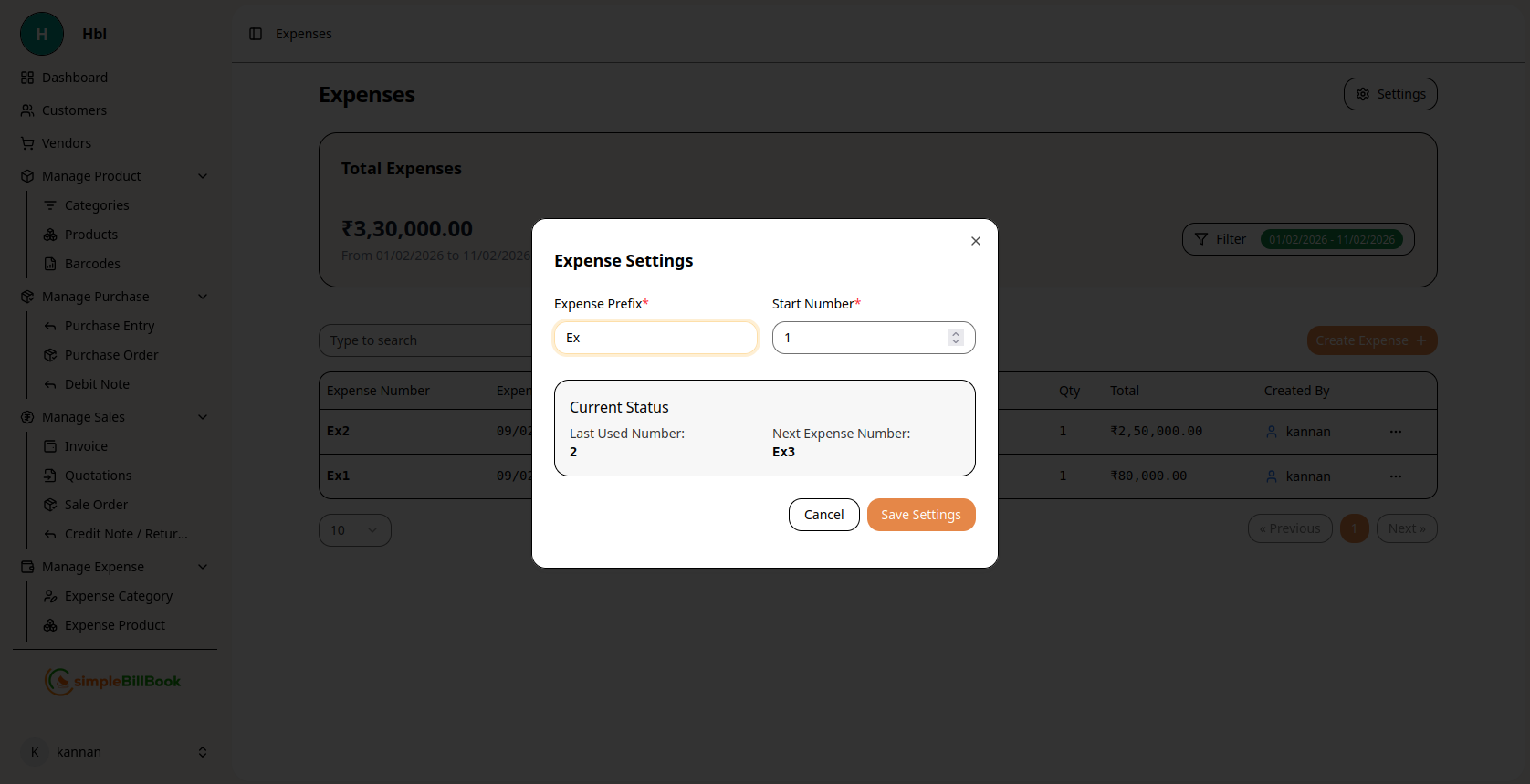 செலவு அமைப்புகள்